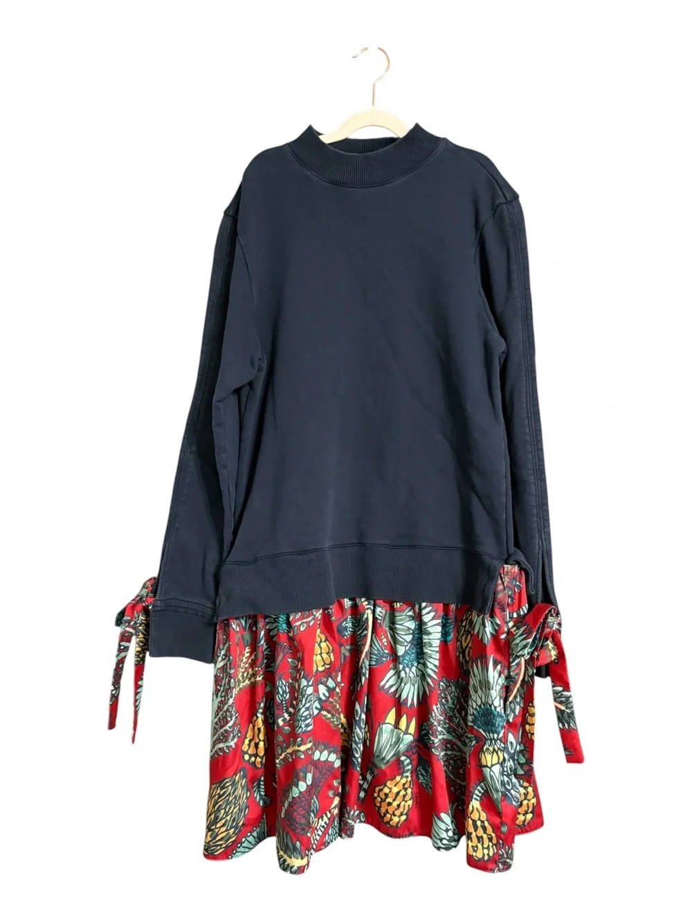LA DoubleJ Sporty Sweatshirt Mini Dress Size Large